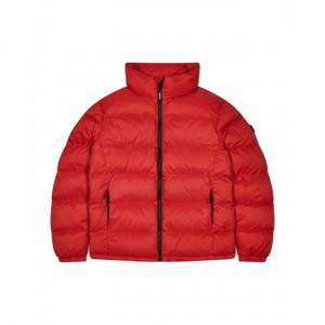 Red Men's Trapstar It's a Secret Puffer Outerwear Australia | SN38-321