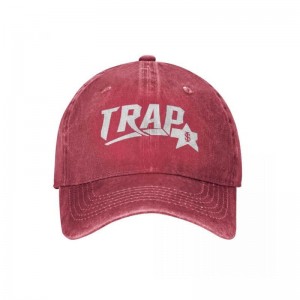 Red Men's Trapstar Jacket Baseball Cap Hats Australia | WN06-808