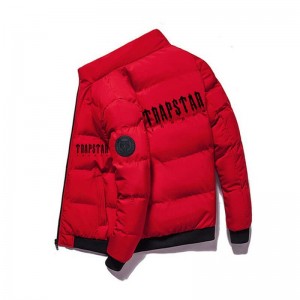 Red Men's Trapstar Winter London Jackets Australia | FH49-116