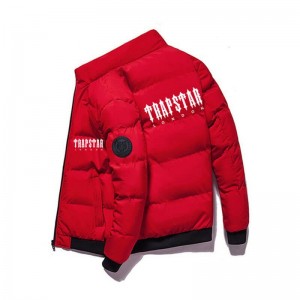 Red Men's Trapstar Winter London Jackets Australia | RR58-990