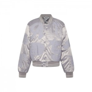 Silver Men's Trapstar Wildcard Stadium Jacket Outerwear Australia | VH91-764