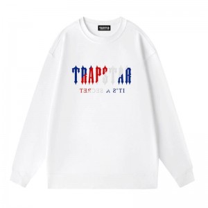 White Men's Trapstar Crewneck It’s A Secret Galaxy Sweatshirts Australia | XA40-235