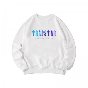 White Men's Trapstar Crewneck It's a Secret Sweatshirts Australia | YF59-052