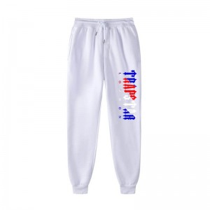 White Men's Trapstar Fleece London Shining Pants Australia | BU47-744