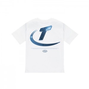 White Men's Trapstar Hyperdrive High Density Tee T Shirts Australia | RE93-441