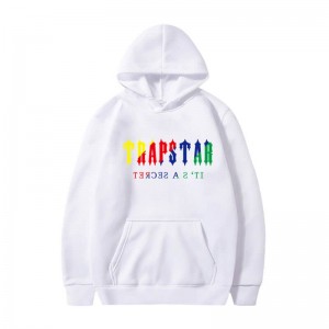 White Men's Trapstar It’s A Secret Hoodie Australia | OQ26-540