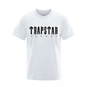 White Men's Trapstar London Letter Printed T Shirts Australia | CI36-022