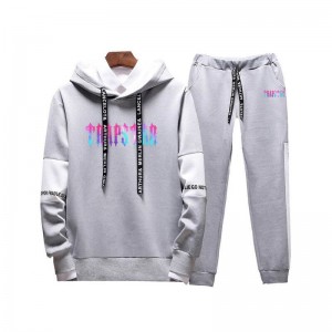 White Men's Trapstar Revolution Chenille Decoded Hooded Tracksuit Australia | KA16-881