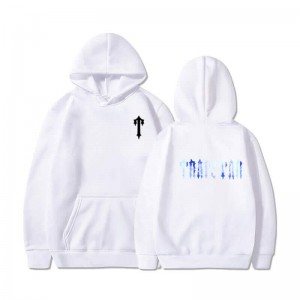 White Men's Trapstar T Pattern Hoodie Australia | SY85-624