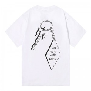 White Men's Trapstar Trap Star Keys Open Doors T Shirts Australia | UM82-149