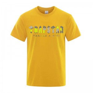 Yellow Men's Trapstar Its a Secret Dave T Shirts Australia | AJ48-544