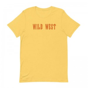 Yellow Men's Trapstar Wild West T Shirts Australia | FP64-420