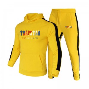 Yellow Men's Trapstar Winter Hooded Tracksuit Australia | DI19-314