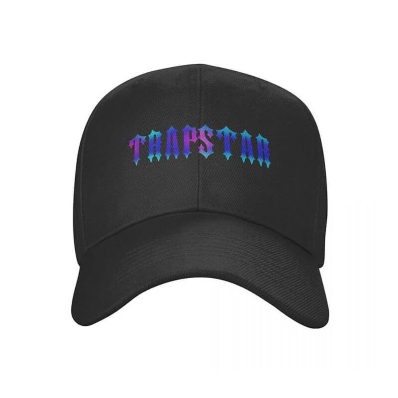 Black Men\'s Trapstar Black Cap Hats Australia | AQ22-580