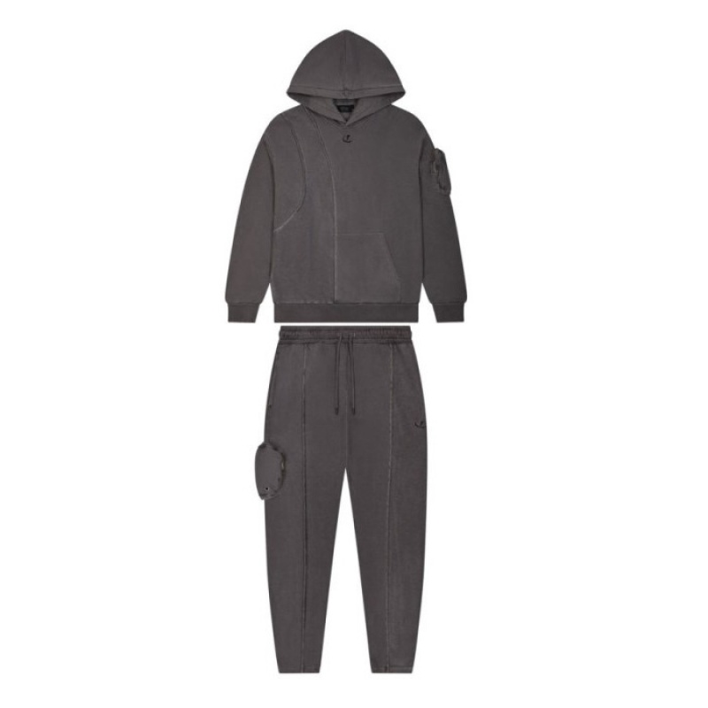 Black Men's Trapstar Construct Hyperdrive Jogging Bottoms Tracksuit Australia | YT06-071