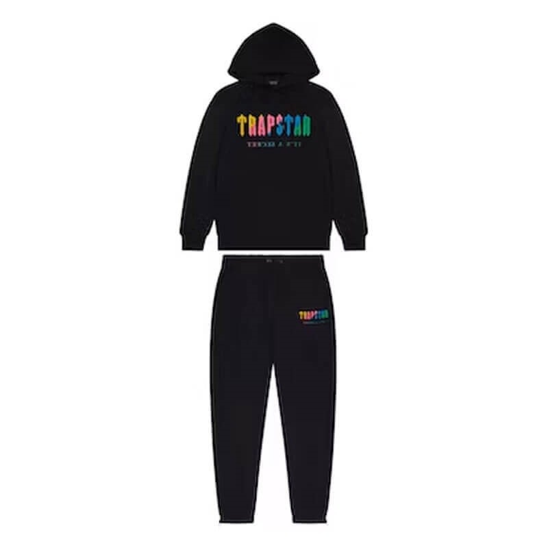 Black Men\'s Trapstar Dave Chenille Decoded Tracksuit Australia | VC90-576