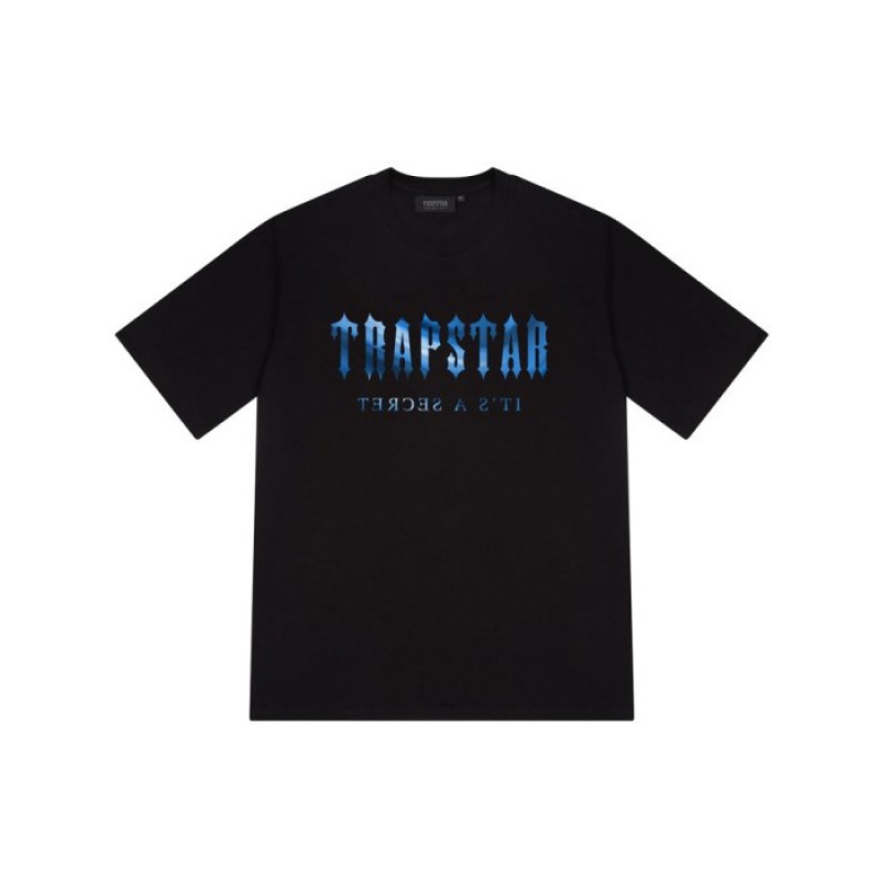 Black Men\'s Trapstar Decoded Tee T Shirts Australia | JY62-175