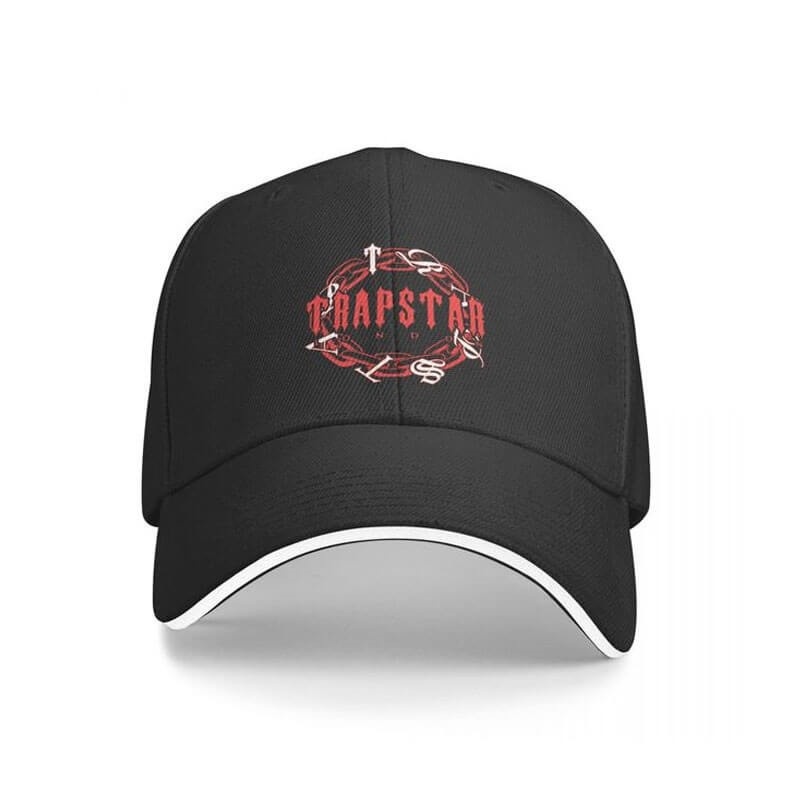 Black Men\'s Trapstar Fitted Cap Hats Australia | PN30-724