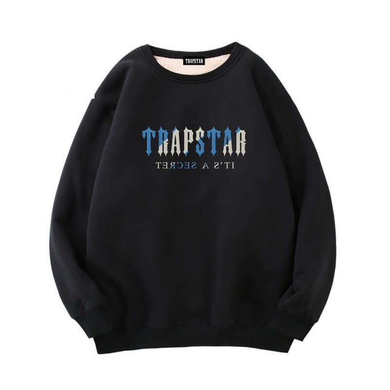 Black Men\'s Trapstar Fleece It\'s a Secret Sweatshirts Australia | DX18-152