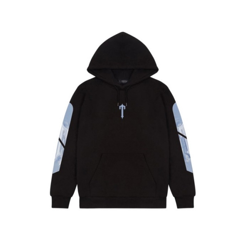 Black Men's Trapstar Freeze Art of War Hoodie Australia | LH29-478