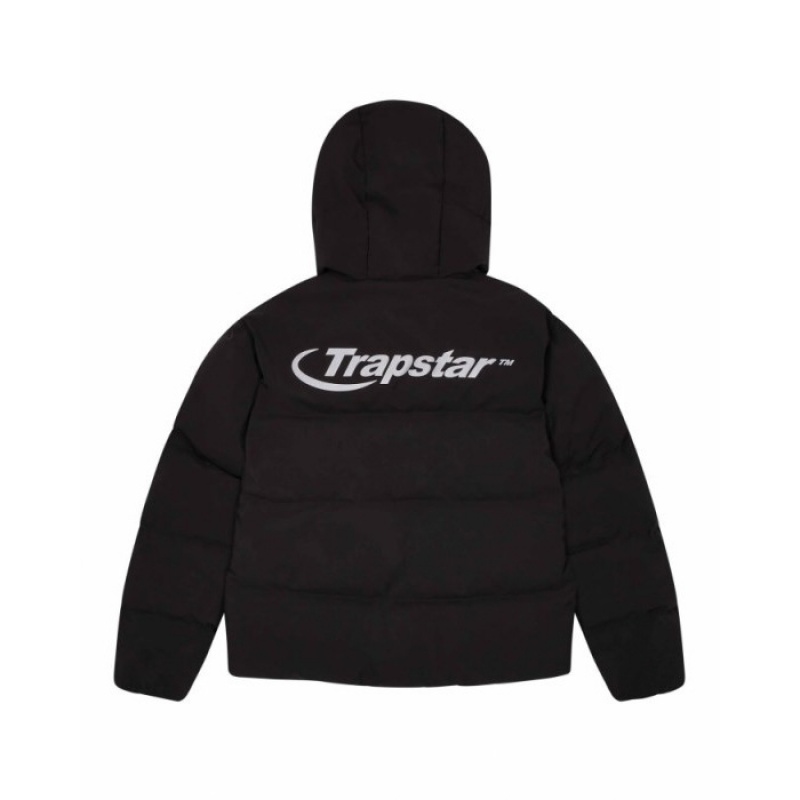 Black Men\'s Trapstar Hyperdrive Technical Puffer Outerwear Australia | HD09-683