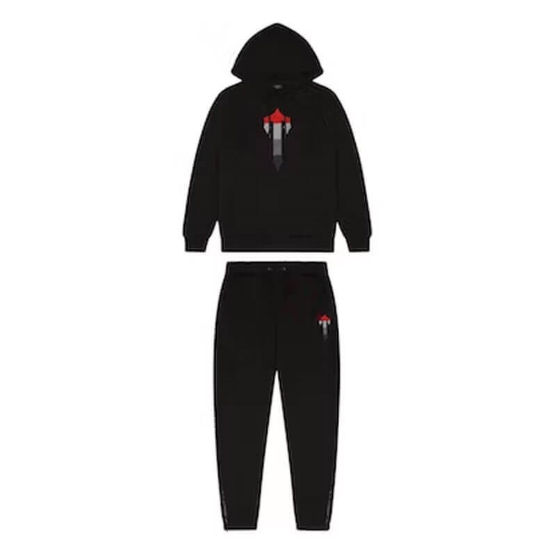 Black Men\'s Trapstar Irongate T Chenille Tracksuit Australia | EH38-021