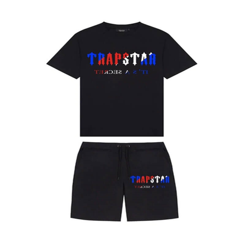 Black Men\'s Trapstar It\'s A Secret Set Shorts Australia | ZX48-732