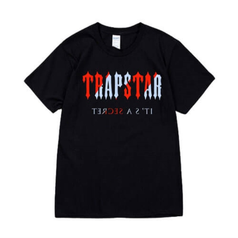 Black Men\'s Trapstar It\'s a Secret Short Sleeve T Shirts Australia | XM20-091