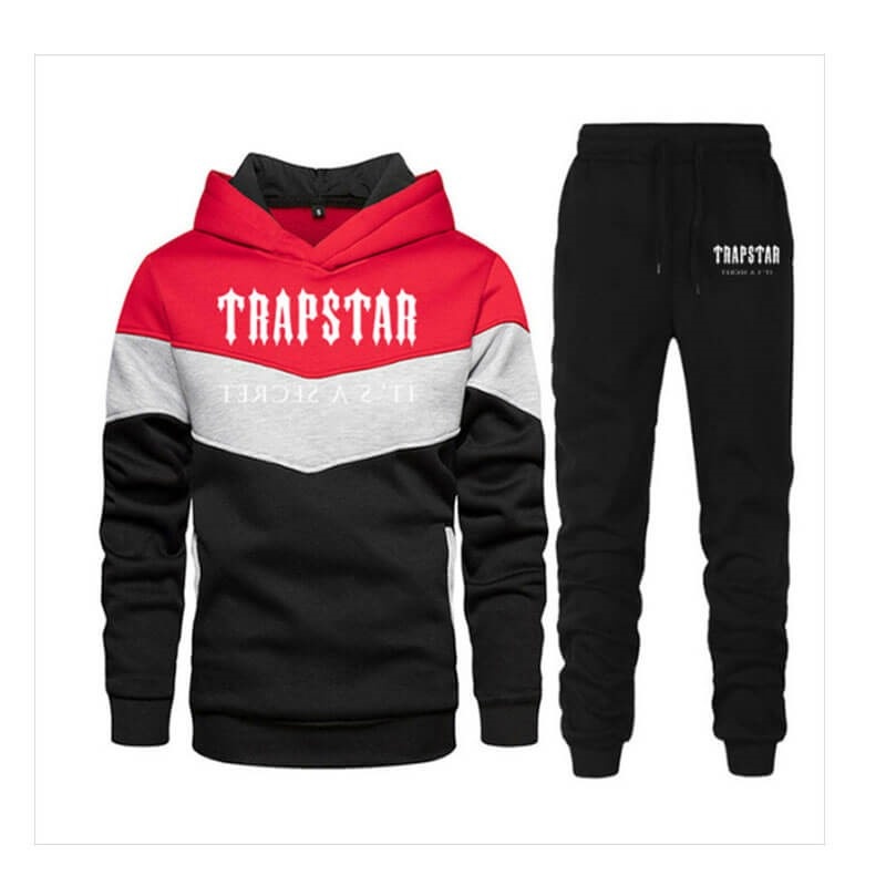 Black Men\'s Trapstar Jogging Suit Logo Tracksuit Australia | YY84-473