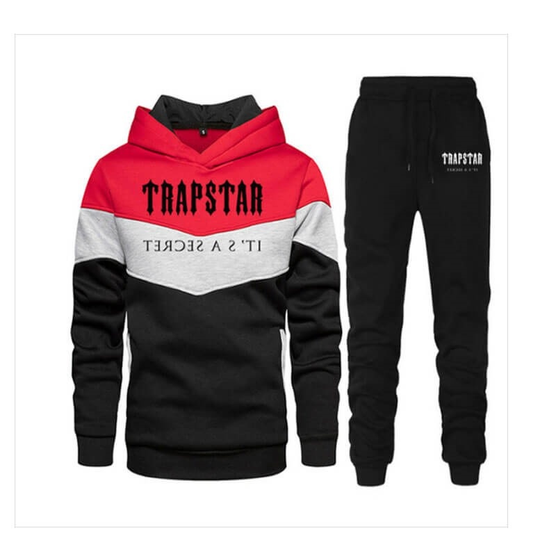 Black Men\'s Trapstar Jogging Suit Tracksuit Australia | KN44-455