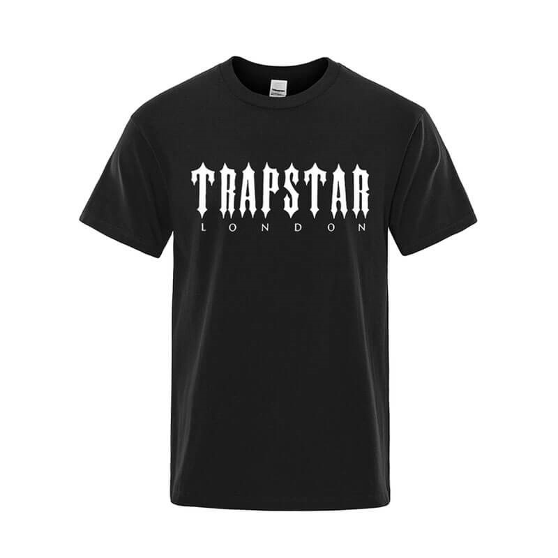 Black Men\'s Trapstar London Letter Printed T Shirts Australia | LW96-431