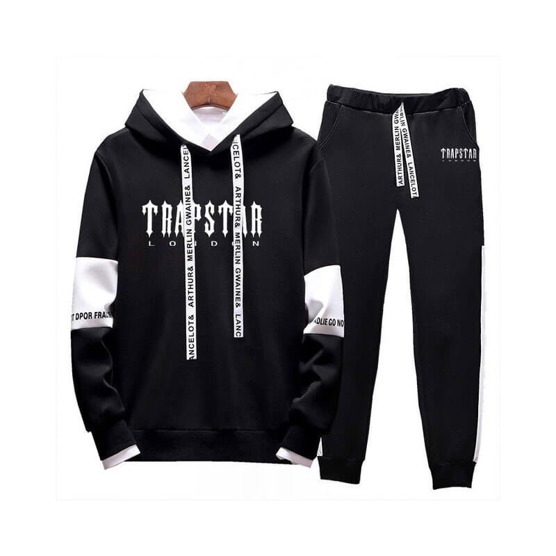 Black Men\'s Trapstar London Tracksuit Australia | TR21-289