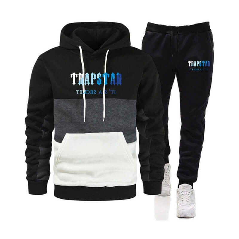 Black Men\'s Trapstar Merch It\'s a Secret Printed Logo Tracksuit Australia | FD74-209