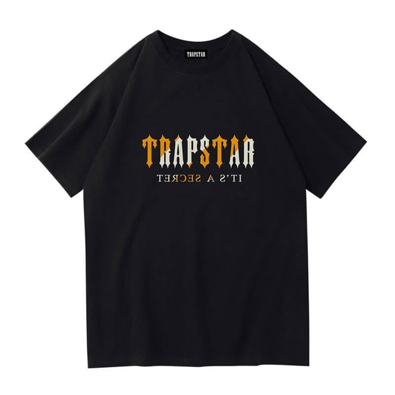 Black Men\'s Trapstar Shinning Galaxy its a Secret T Shirts Australia | MO98-921