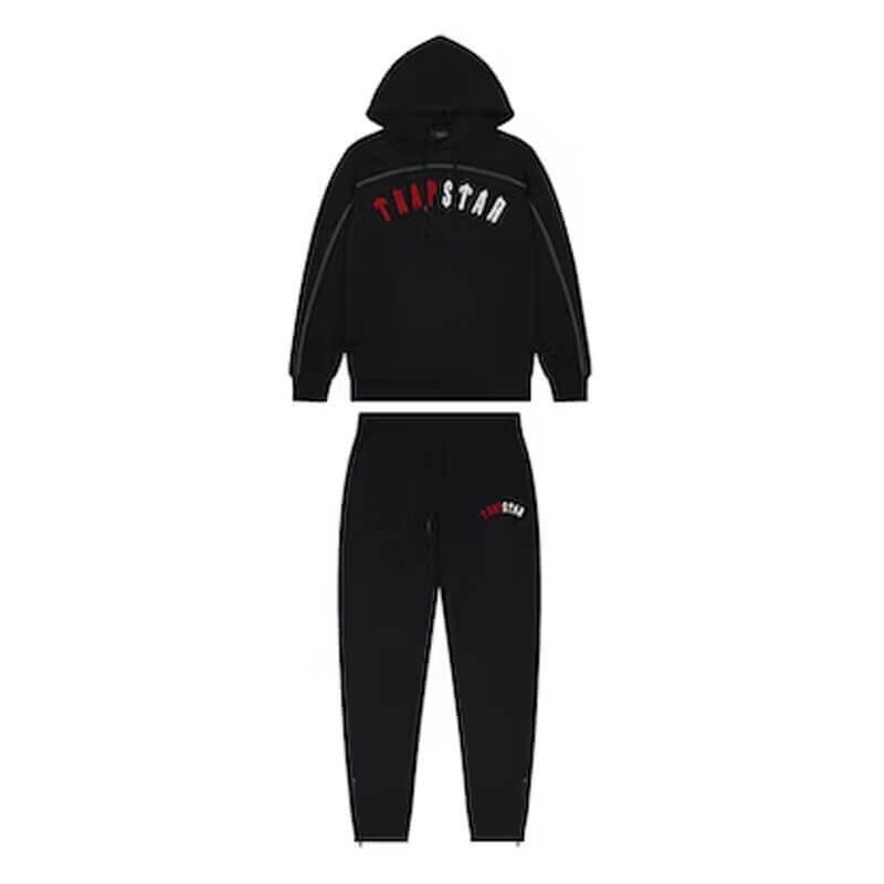 Black Men\'s Trapstar Warm Irongate Arch Chenille Tracksuit Australia | PM64-668