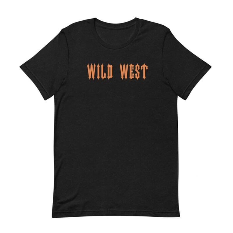 Black Men\'s Trapstar Wild West T Shirts Australia | UJ59-173