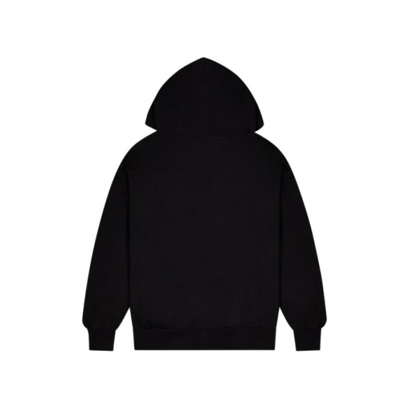 Black Men's Trapstar Wildcard Chenille Zip Hoodie Tracksuit Australia | HW03-774