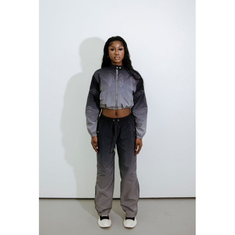 Black Women's Trapstar Irongate Shellsuit Bottoms Pants Australia | XF34-104