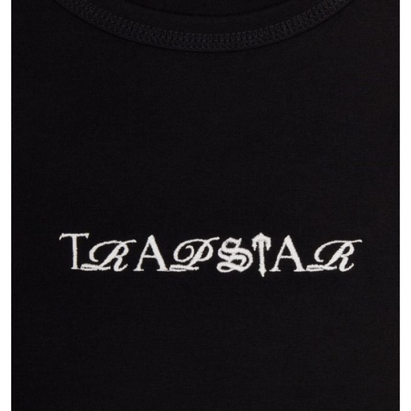 Black / White Women's Trapstar Script Boxer Shorts Australia | KA07-990