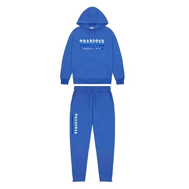 Blue Men\'s Trapstar Chenille Decoded 2.0 Hooded Tracksuit Australia | CE68-642