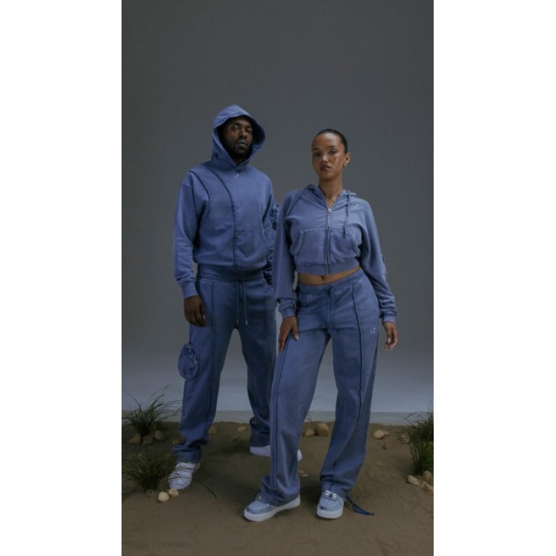 Blue Men's Trapstar Construct Hyperdrive Jogging Bottoms Tracksuit Australia | WB57-388