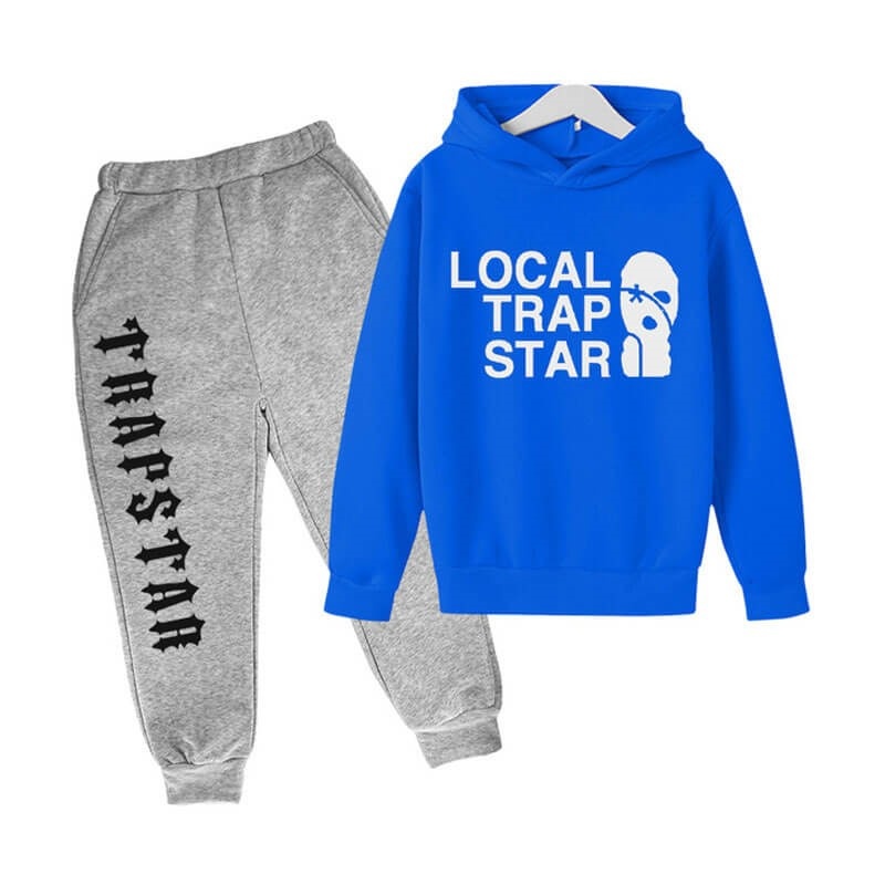 Blue Men\'s Trapstar Funny Face Smile Tracksuit Australia | KV87-876