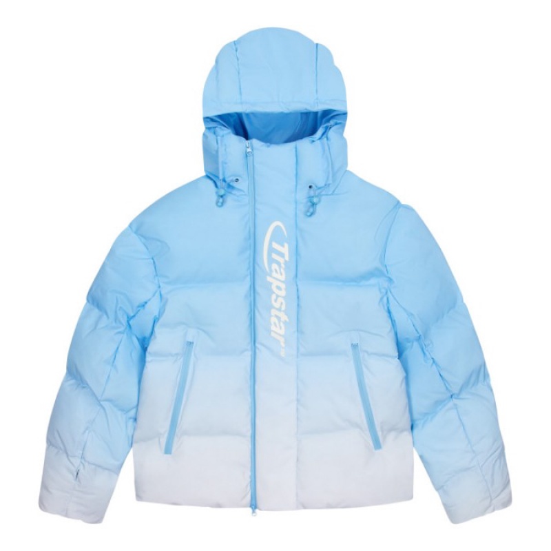 Blue Men's Trapstar Hyperdrive Technical Puffer Outerwear Australia | LM27-878