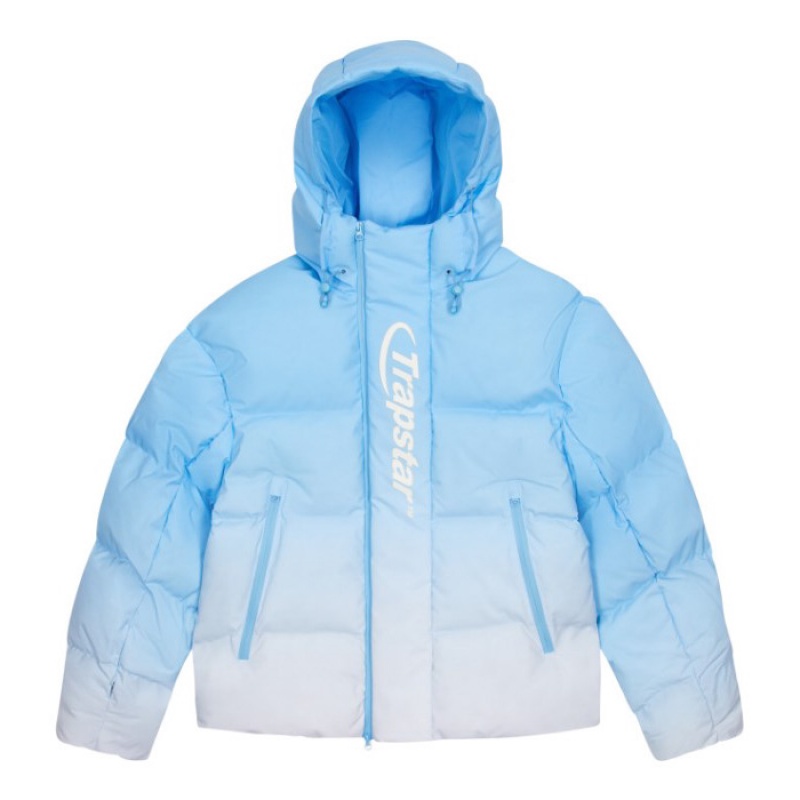 Blue Men's Trapstar Hyperdrive Technical Puffer Outerwear Australia | LM27-878