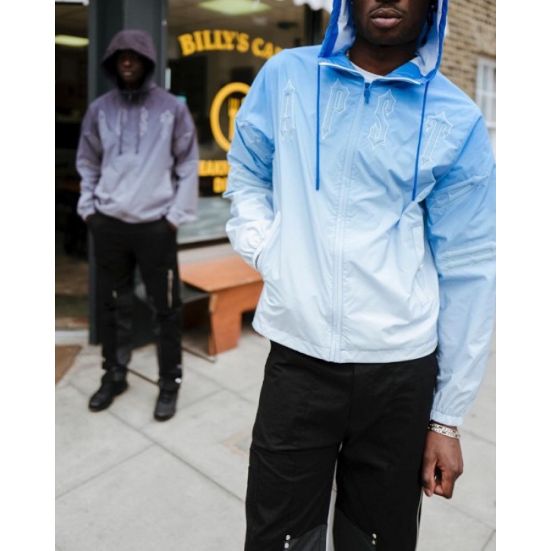 Blue Men's Trapstar Irongate Windbreaker Outerwear Australia | KX36-450