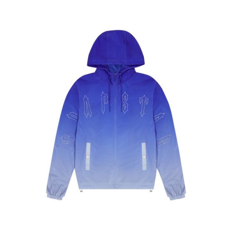 Blue Men\'s Trapstar Irongate Windbreaker Outerwear Australia | KX36-450