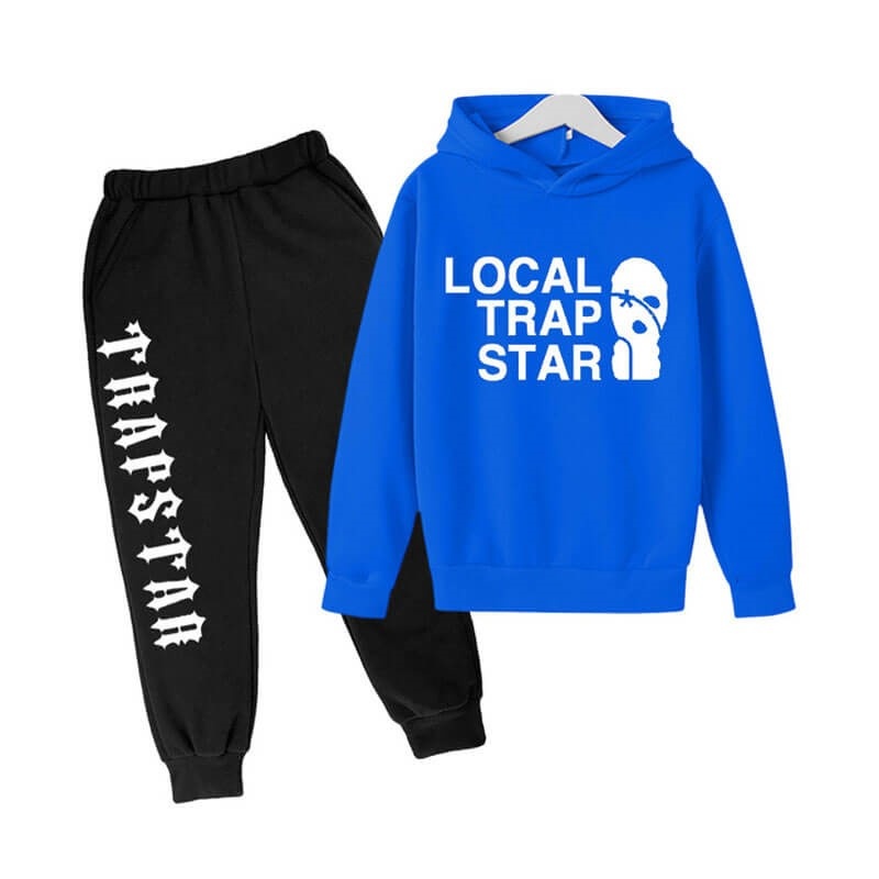 Blue Men\'s Trapstar Local Face Smile Tracksuit Australia | EP70-329