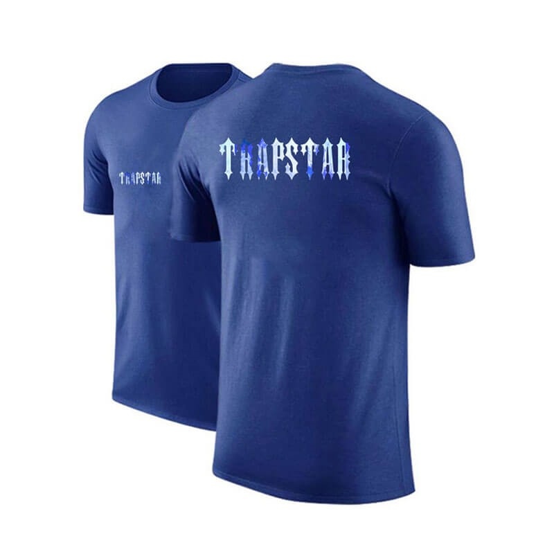 Blue Men\'s Trapstar Shorts Sleeve Round-Neck T Shirts Australia | RX44-233