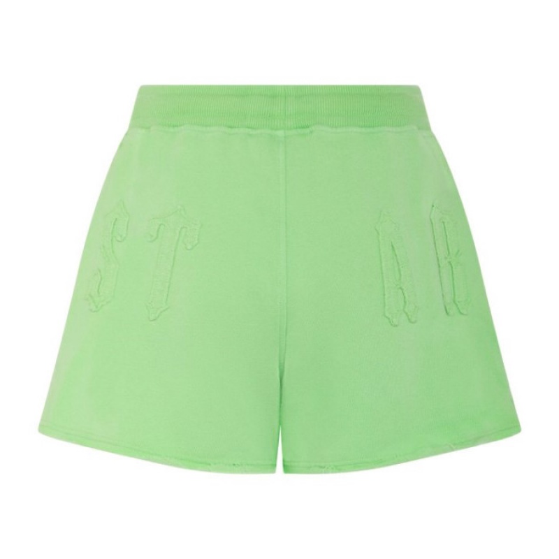 Green Women's Trapstar Irongate Arch Applique Shorts Australia | IT07-766