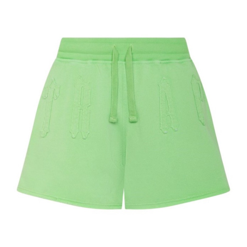 Green Women\'s Trapstar Irongate Arch Applique Shorts Australia | IT07-766